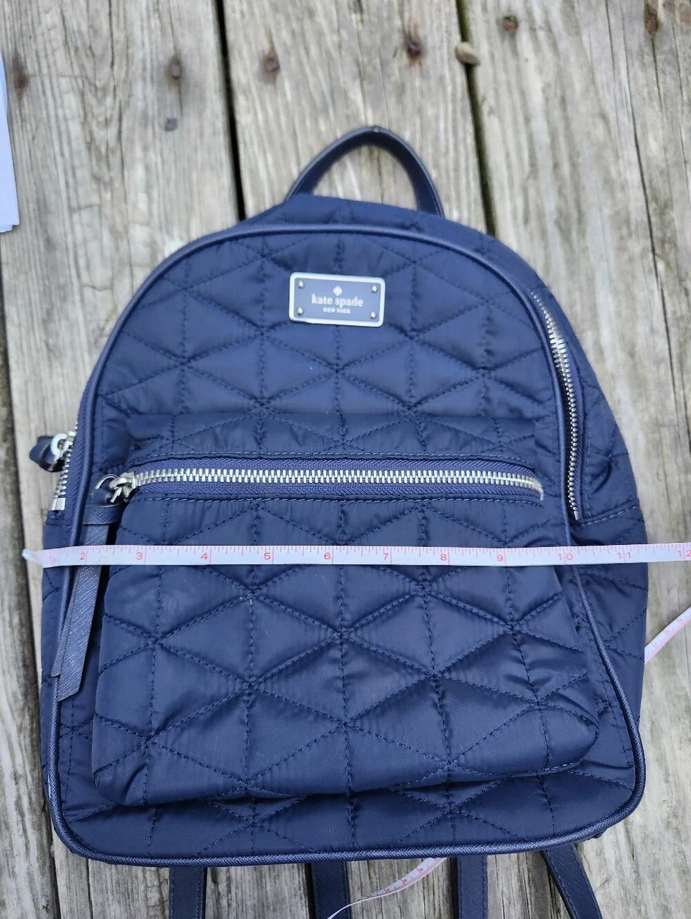 Kate Spade Wilson Road Quikted Blue Backpack